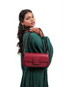 Emelie Baguette bag & Crossbody bag - Wine