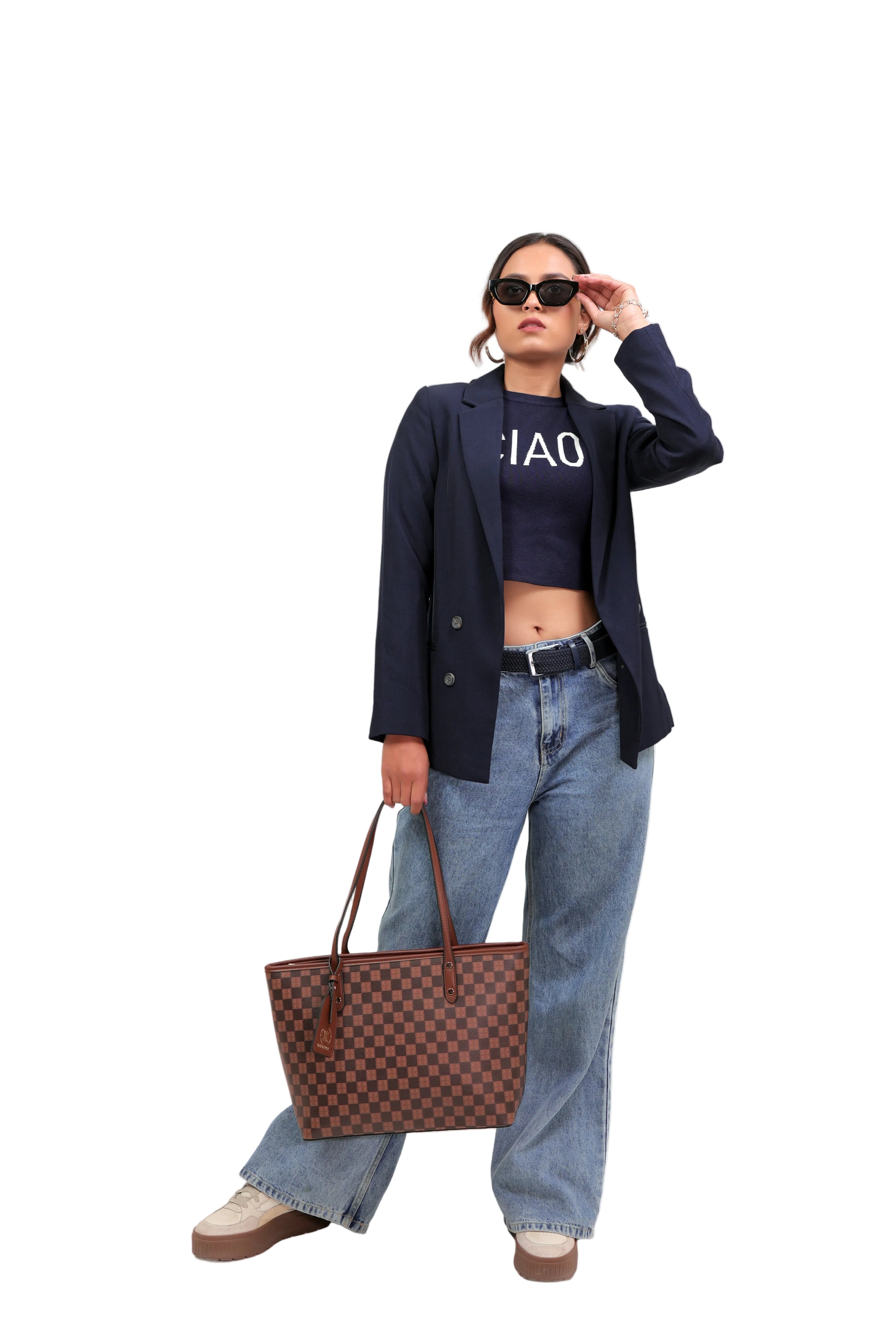 Sylvi Tote Bag with monogram print 5