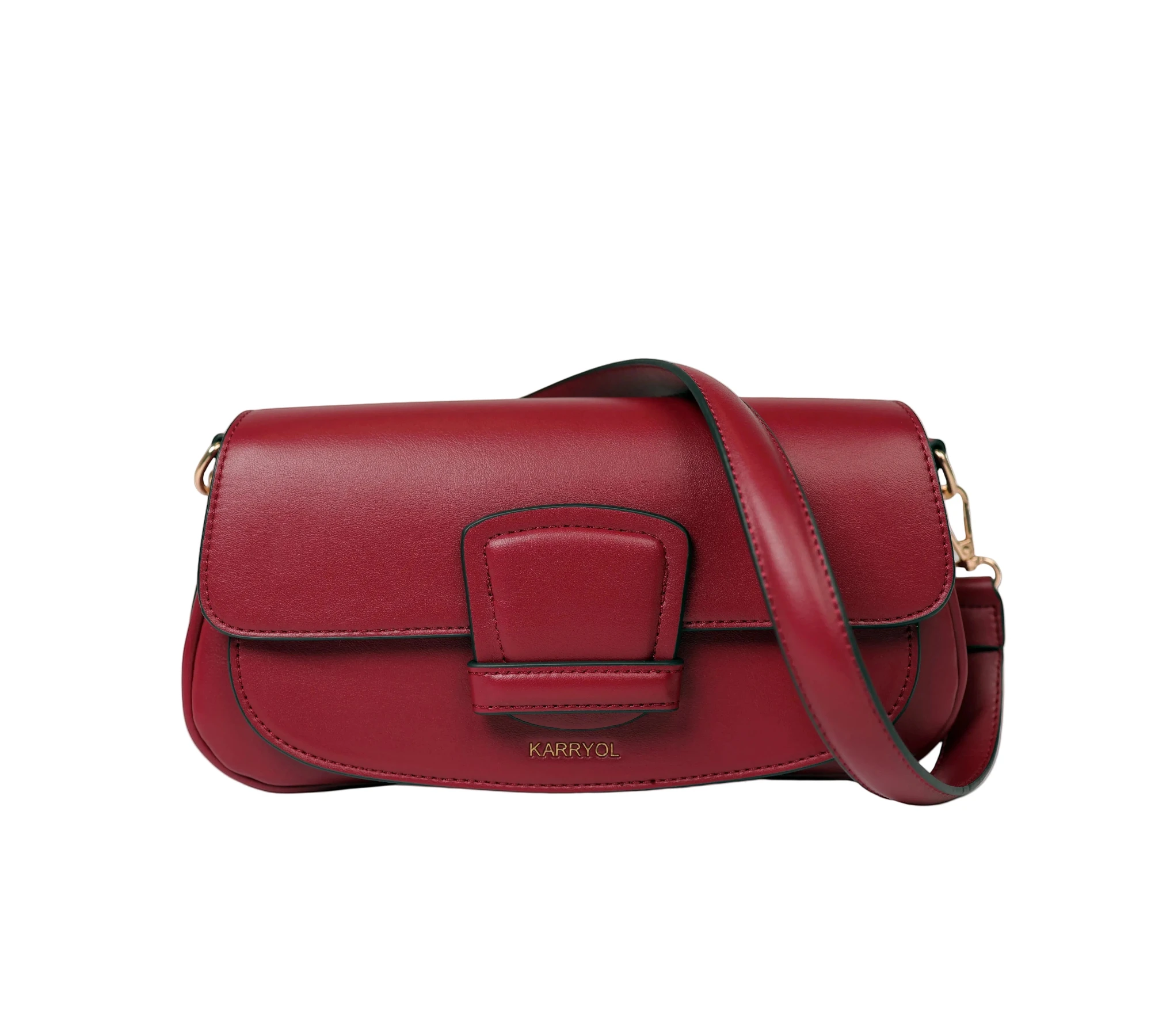 Emelie Baguette bag & Crossbody bag - Wine