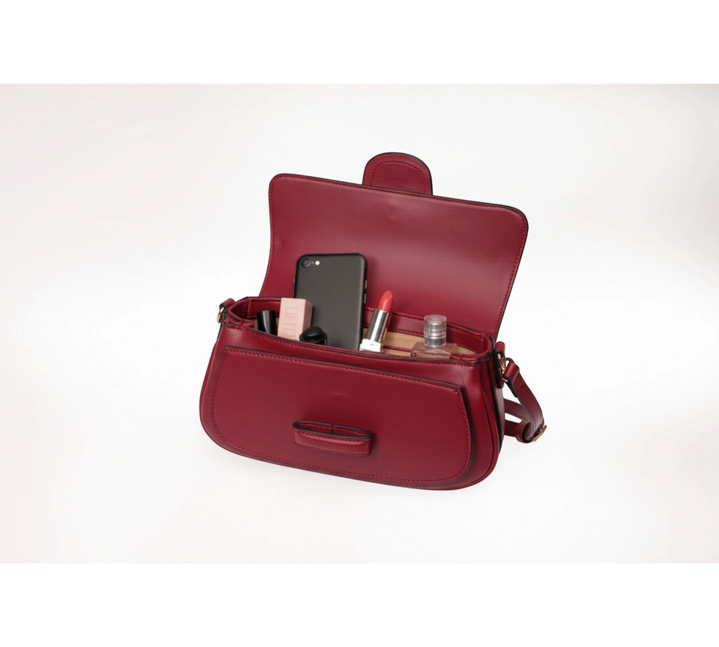 Emelie Baguette bag & Crossbody bag - Wine