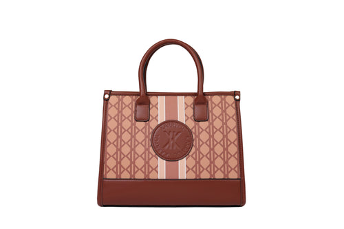 Camilla Top Handle Bag with monogram print 1