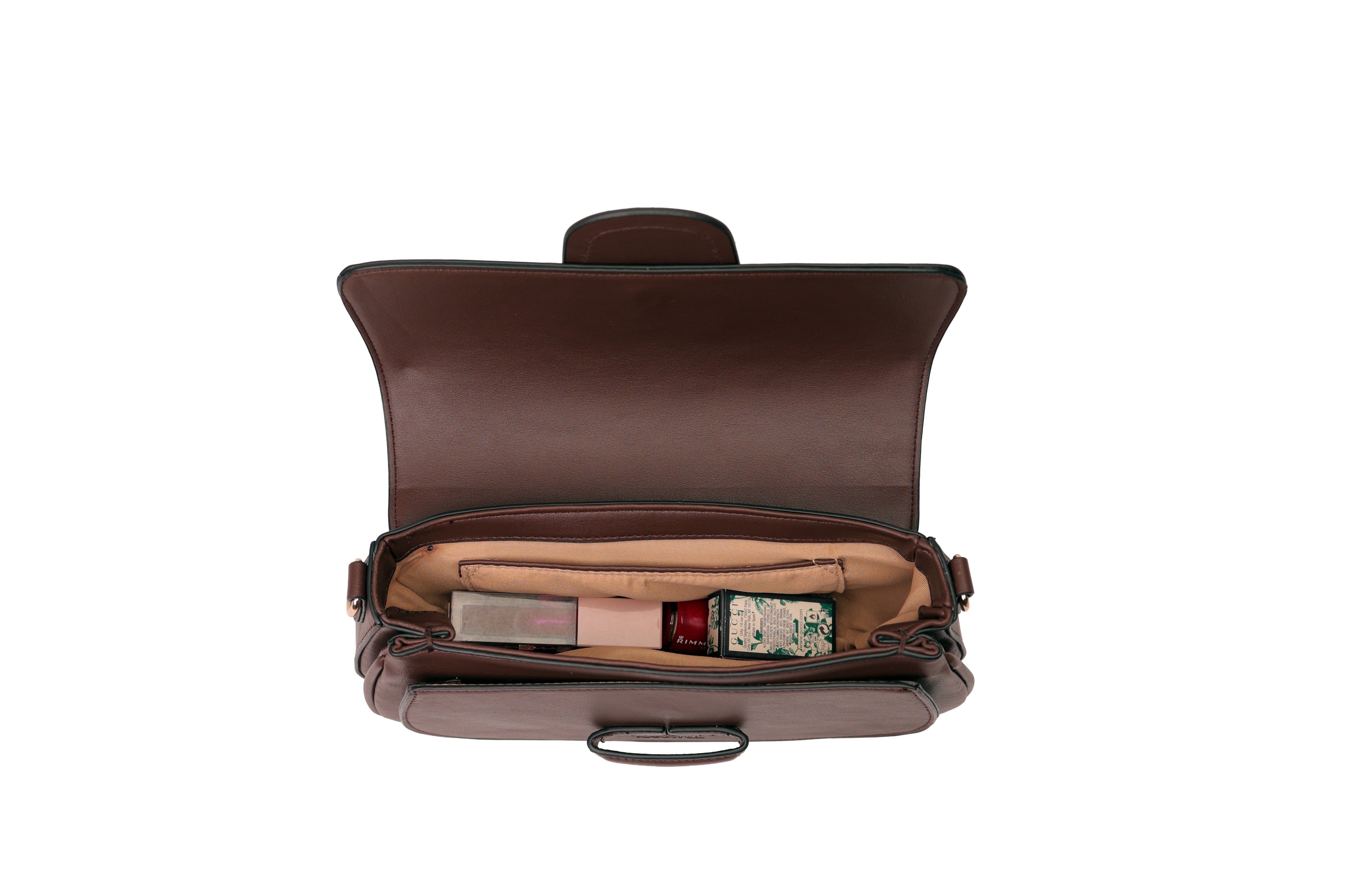 Emelie Baguette bag & Crossbody bag - Chocolate