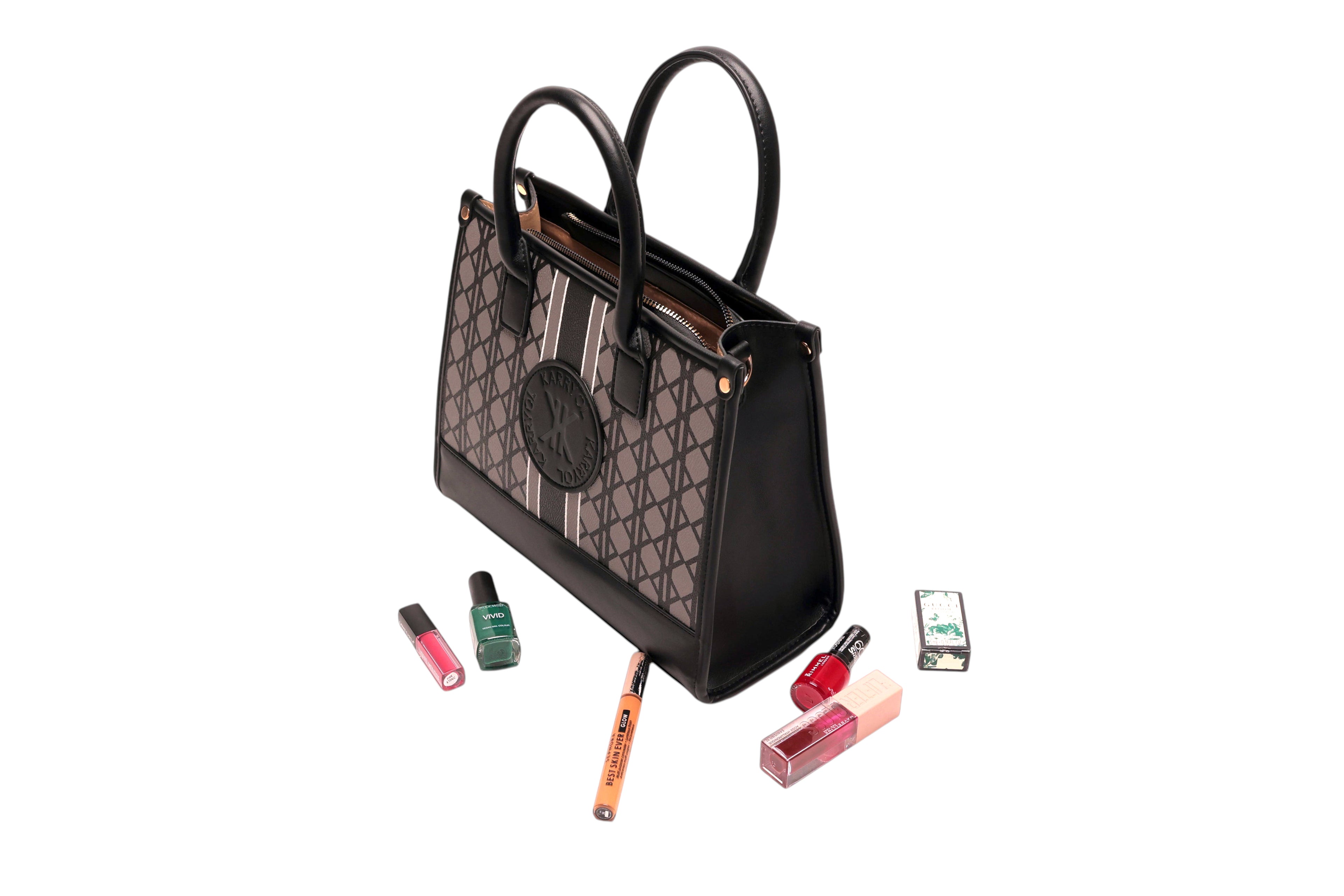 Camilla Top Handle Bag with monogram 5