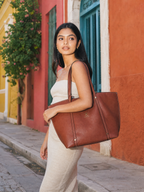 Monica Tote Bag - Tan