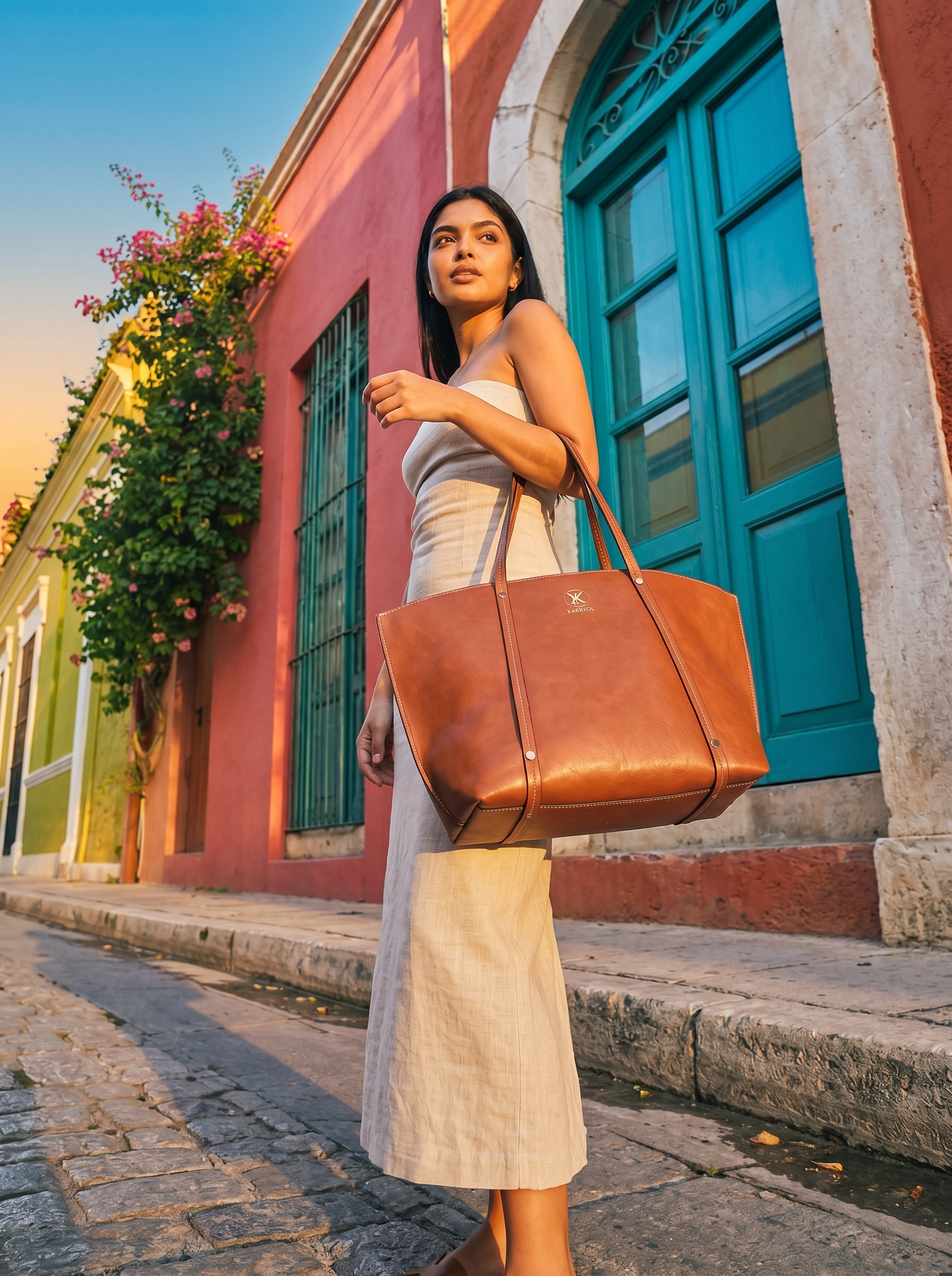 Monica Tote Bag - Tan