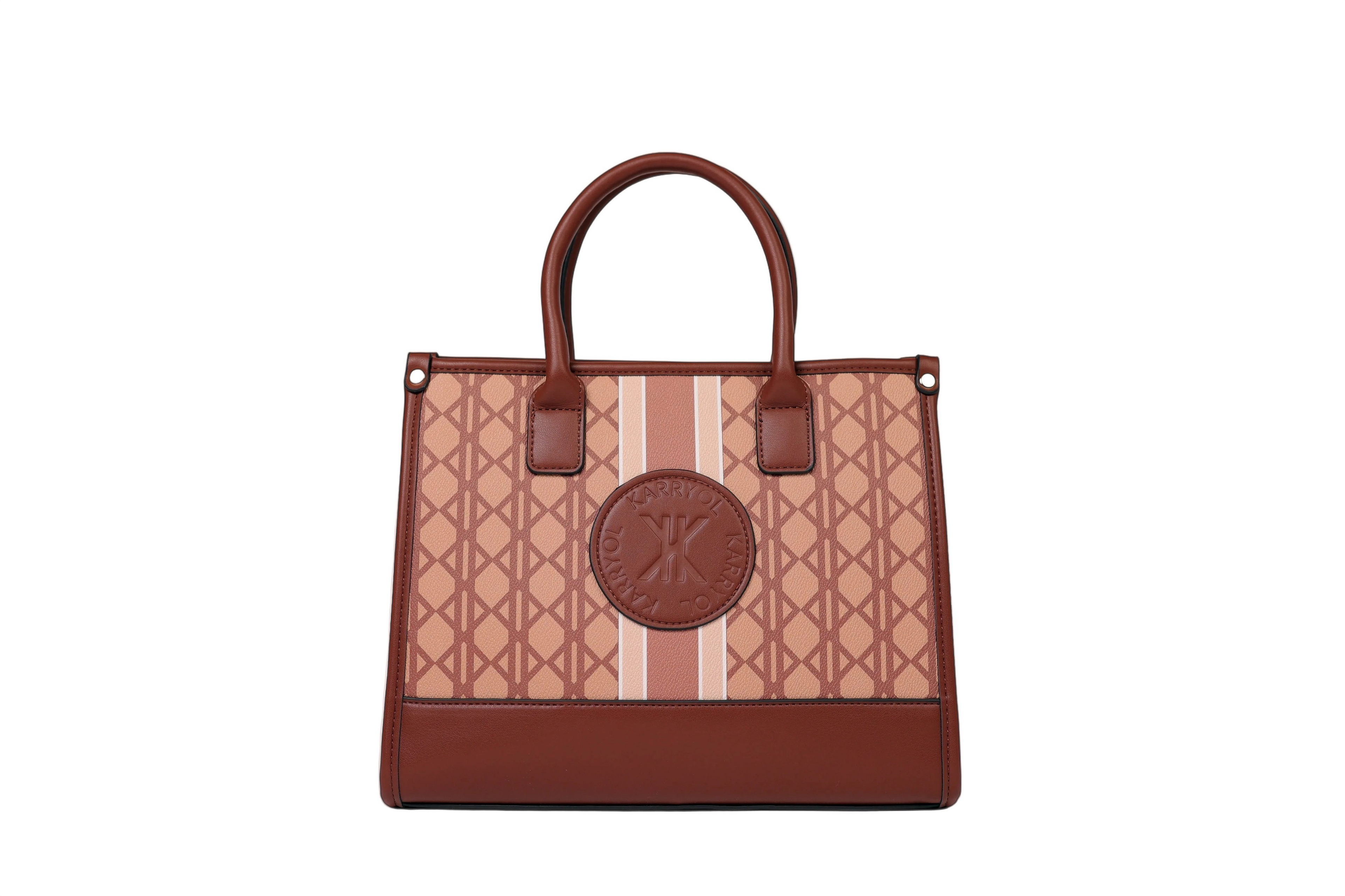 Camilla Top Handle Bag - Brown - 1