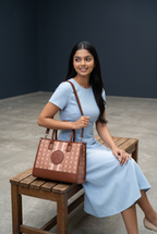 Camilla Top Handle Bag - Brown 2