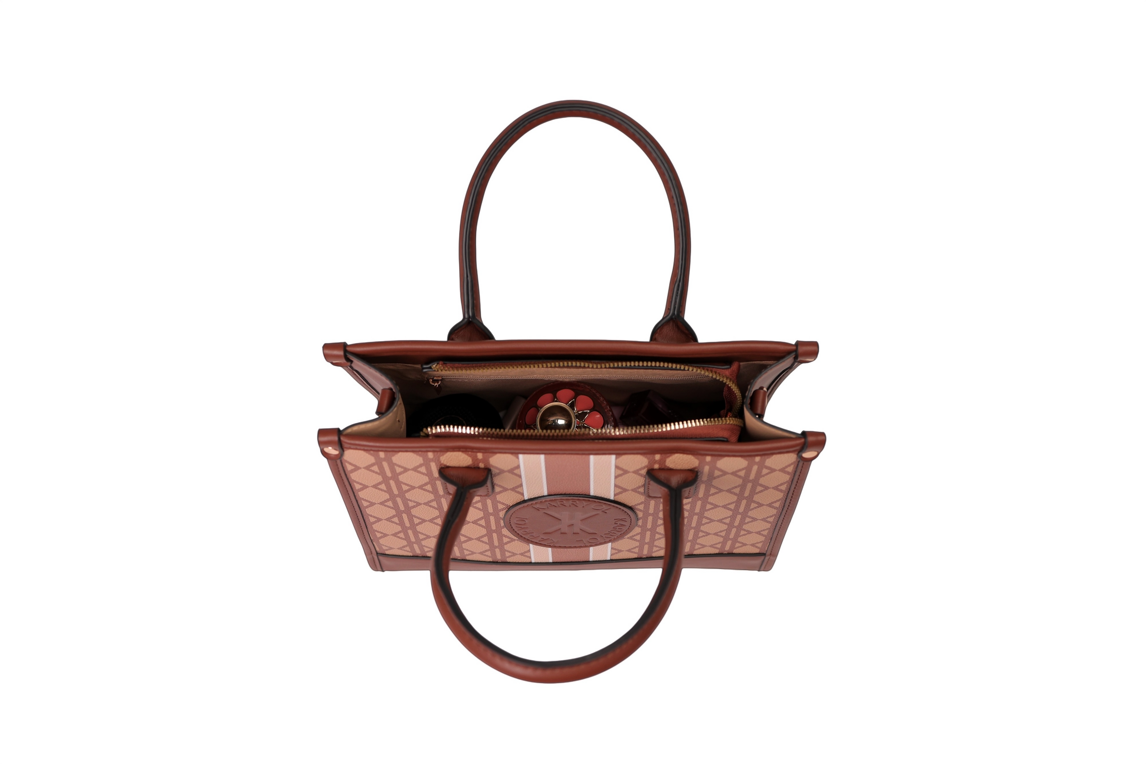 Camilla Top Handle Bag - Brown 7