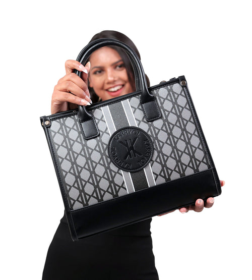 Camilla Top Handle Bag with monogram 1