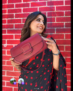 Emelie Baguette bag & Crossbody bag - Wine