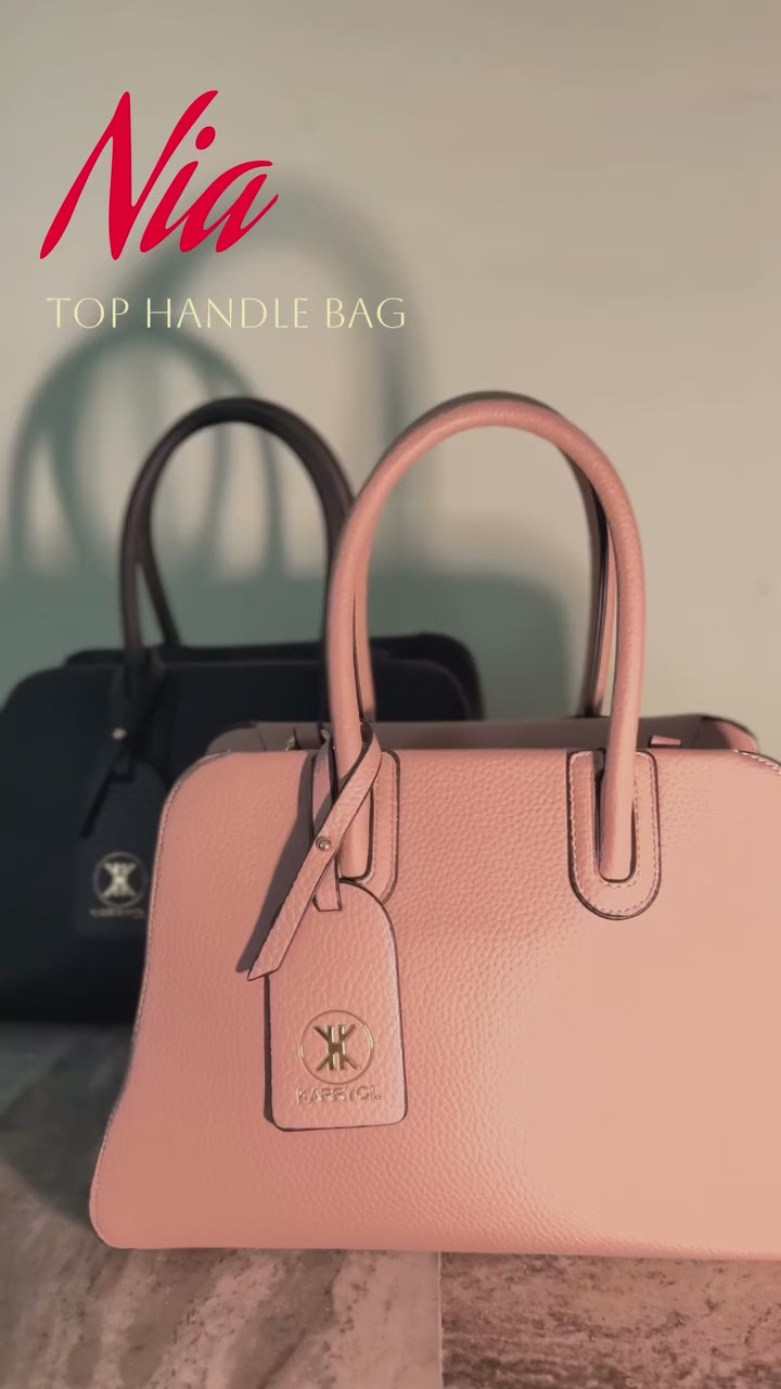 Nia Top Handle Bag, Everyday Essential - Black